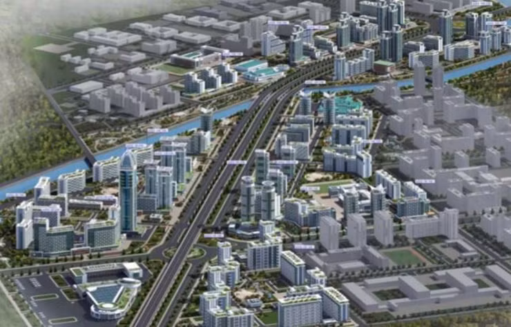 Nơi đây sẽ có 10000 căn hộ cho người dân sinh sống và các công trình tiện ích khác.
