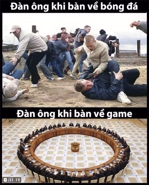 Khi đàn ông bàn về game và bóng đá.