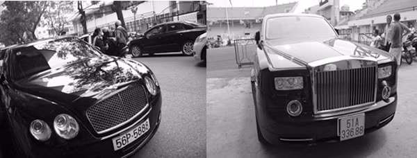 Bầu Kiên (Nguyễn Đức Kiên, sinh năm 1964) được cho là sở hữu hai siêu xe Bentley Continental Flying Spur và Rolls-Royce Phantom phiên bản Rồng, với tổng trị giá gần 50 tỷ đồng.