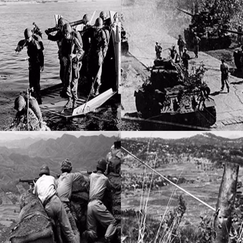 Ngày 25/6/1950, chiến tranh giữa Nam (Hàn Quốc) - Bắc Triều Tiên (Triều Tiên) bắt đầu bùng nổ ở vĩ tuyến 38 - ranh giới quân sự do Mỹ ủng hộ Hàn Quốc và Liên Xô ủng hộ Triều Tiên đã thống nhất. Cuộc xâm lược này được cho là hành động quân sự đầu tiên của chiến tranh Lạnh. Tháng 7/1950, quân đội Mỹ đã thay mặt Hàn Quốc bước vào cuộc chiến tranh. Cuộc chiến này có thể là một ngọn lửa làm bùng nổ các cuộc chiến lớn hơn như giữa Nga và Trung Quốc hay thậm chí là xảy ra chiến tranh Thế giới thứ III. Cuối cùng, vào tháng 7/1953, chiến tranh Triều Tiên - Hàn Quốc cũng kết thúc.