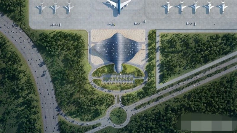 Kiến trúc ấn tượng của nhà ga VIP sân bay Phú Quốc