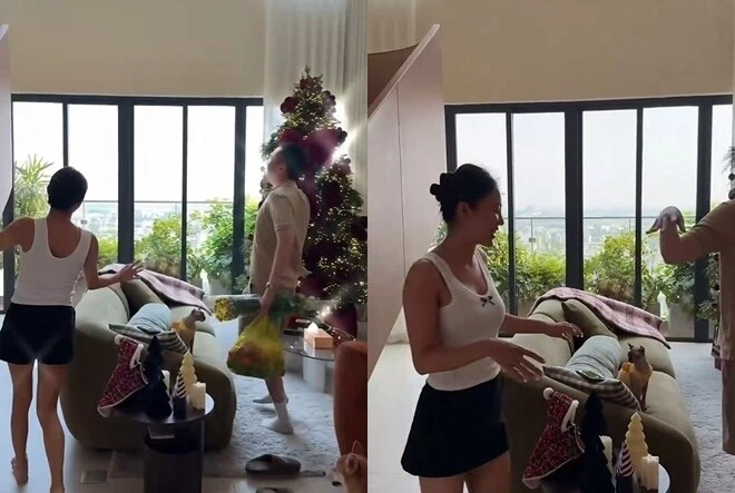 Cận cảnh căn hộ thông tầng của Văn Mai Hương