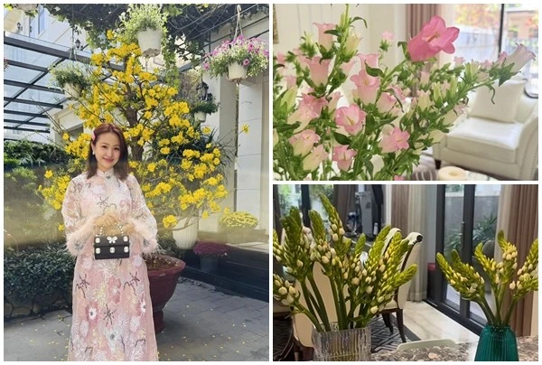 Biệt thự 200m2 rực sắc hoa của nữ diễn viên Nhật ký Vàng Anh 