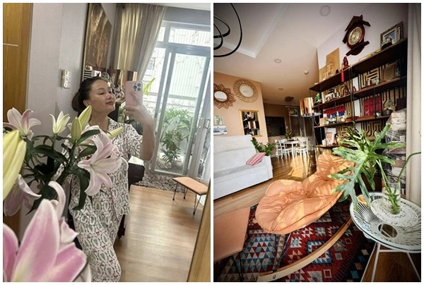 Ngôi nhà ngập sắc hoa của ca sĩ Thu Phượng và chồng Tây