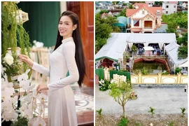 Bên trong ngôi nhà khang trang của Hoa hậu Đỗ Thị Hà tại Thanh Hóa 