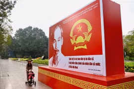 Hà Nội rực rỡ cờ hoa hướng tới ngày hội toàn dân đi bầu cử