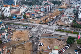 Thi công xuyên Tết, vành đai 1 Hoàng Cầu – Voi Phục thay đổi ra sao?