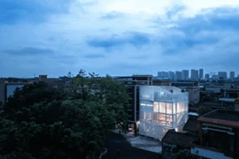 Ngôi nhà 4 tầng như "lồng chim" nổi bật giữa làng quê 