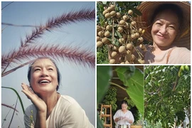 Thích mắt khu vườn ngập rau củ và hoa trái của nghệ sĩ Tú Oanh 