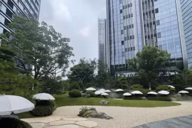 Bên trong khu chung cư chi “núi tiền” thuê ô che nắng cho cây