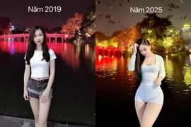 Nữ gymer gây chú ý khi chia sẻ hình ảnh trong quá khứ