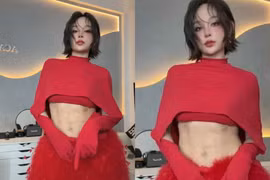 "Phú bà" Huyền Baby bị chê "cơ bụng giả trân"