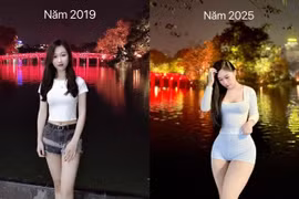 Nữ gymer gây chú ý khi chia sẻ hình ảnh trong quá khứ