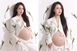 MC Ngô Mai Phương khoe ảnh thai kỳ cực nghệ thuật