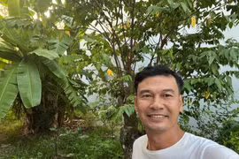 "Biệt phủ" trồng rau, cây ăn trái của Tiết Cương và vợ trẻ