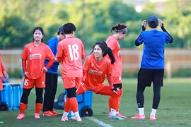Đội tuyển nữ QG tăng cường thể lực trước tập huấn Nhật Bản