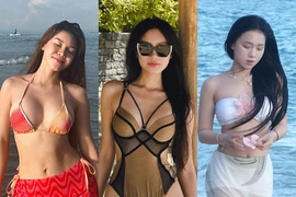 Dàn vợ cầu thủ Việt Nam diện bikini đẹp nhất