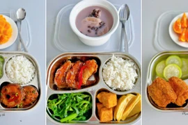 Nàng dâu khoe mâm cơm cữ mẹ chồng nấu bài trí đẹp mắt 