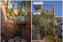 Độc đáo nhà ống với nhiều 'khoảng thở' liên tiếp