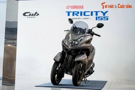 Cận cảnh "xế nổ 3 bánh" Yamaha Tricity 155 tại Việt Nam