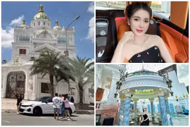 Cận cảnh dinh thự 500 tỷ đang "gây sốt" của Ngân Collagen 