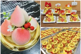 Sát ngày vía Thần Tài, bánh hũ vàng, bánh bao túi tiền hút khách 