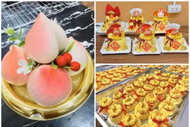 Sát ngày vía Thần Tài, bánh hũ vàng, bánh bao túi tiền hút khách 