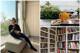 Bên trong căn nhà ngập sách và hoa của ca sĩ Tùng Dương 