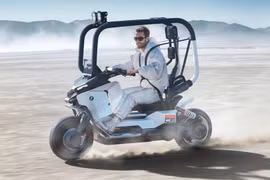 Cận cảnh BMW Motorrad Vision CE - xe máy điện không cần đội mũ bảo hiểm