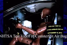 Túi khí giả Trung Quốc phát nổ trên ôtô Mỹ, gây tử vong nghiêm trọng