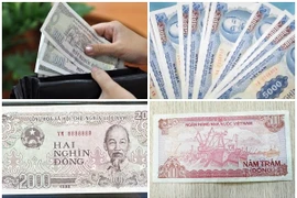 5 tờ tiền giấy đang lưu hành tại Việt Nam 