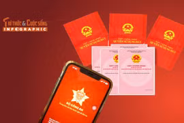 [INFOGRAPHIC] Cách nộp sổ đỏ trên VNeID để "làm sạch" dữ liệu đất đai