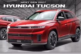 Hyundai Tucson 2027 thế hệ mới lộ diện, sắc nét và vuông vức hơn