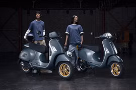 Mục sở thị Vespa Sprint 150 Blu Officina 8 2025 giá 123 triệu đồng