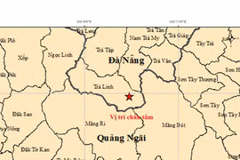 5 trận động đất xảy ra trong ít giờ ở Đà Nẵng, Quảng Ngãi