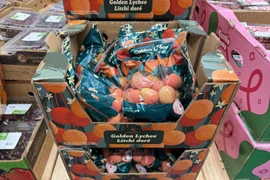 Vải thiều Việt lần đầu có mặt trong siêu thị lớn nhất của Mỹ