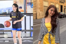 "Cam thường" check visual ái nữ 17 tuổi nhà MC Quyền Linh khi chơi bóng rổ