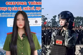 Nữ chiến sĩ khối Cảnh sát đặc nhiệm gây sốt bởi gương mặt xinh đẹp