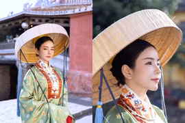 DJ Mie gây thương nhớ với bộ ảnh cổ phục Việt giữa lòng phố cổ Hội An