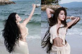 "Đệ nhất hot girl Sài thành" Võ Ngọc Trân khoe dáng nóng bỏng ở biển