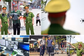 Công an Hà Nội bắt đầu thử nghiệm 'mắt thần' UAV giám sát an ninh trật tự