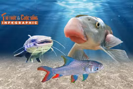 [INFOGRAPHIC] 3 loại "cá tiến vua" giá tiền triệu ở Việt Nam