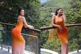 Doãn Hải My diện váy rực rỡ, đẹp hút hồn