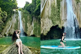 "Nàng Eva Tuyên Quang" khoe nhan sắc hòa mình với thiên nhiên