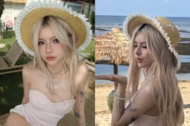 TikToker Ciin gây sốt với loạt ảnh áo tắm liền thân đầy quyến rũ