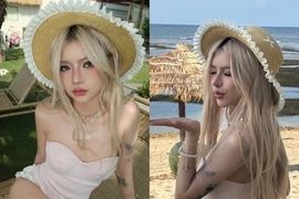 TikToker Ciin gây sốt với loạt ảnh áo tắm liền thân đầy quyến rũ