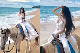 Võ Ngọc Trân khoe bộ ảnh cưỡi ngựa cực "chữa lành"