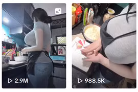 Đổi content, hot TikToker Pi Tiên vào bếp hút triệu view