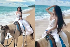 Võ Ngọc Trân khoe bộ ảnh cưỡi ngựa cực "chữa lành"