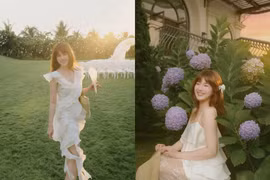 "Hot girl trà sữa" Kiều Trinh Xíu khoe ảnh đẹp tựa ban mai